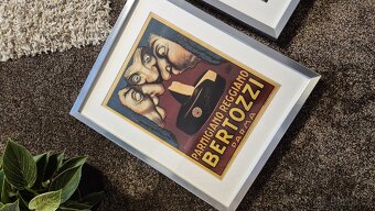 3 retro italské plakáty v rámu - 3