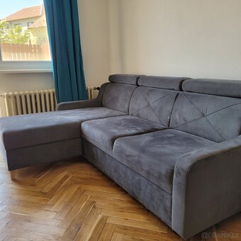 Moderní šedá rohová sedačka - 3