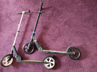 koloběžka scooter velká kola 200mm hliníková skládací 2ks - 3