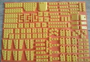 (B9) Lego® Originál Diely, žlté - 3