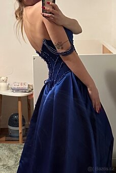 Plesové šaty královsky modré - 3