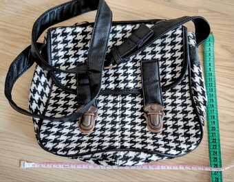 Kabelka se vzorem kohoutí stopa - houndstooth - 3