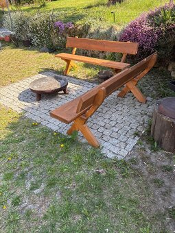 Zahradní lavice 2 kusy - 3