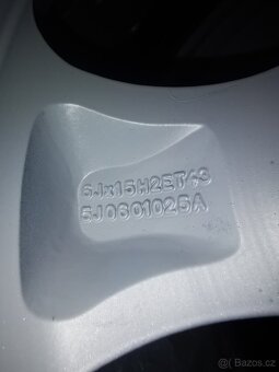 Alu disky originál Škoda 5x100 R15 (5J0601025A) - 3