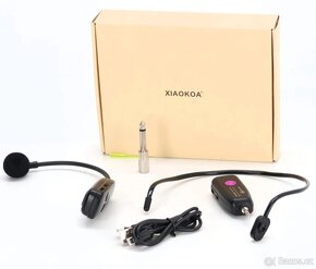 Bezdrátový náhlavní mikrofon s přijímačem XIAOKOA - 3