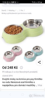 Dvojitá miska pro psy a kočky - 3
