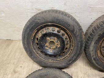 4x PLECHOVÝ DISK 6Jx15H2 ET47 5x112 S PNEU APOLLO 195/65R15 - 3