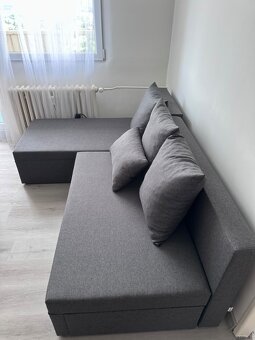 Prodám rohový gauč do L – jako nový, rozkládací s úložným pr - 3
