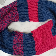Dívčí pletená čepice+nákrčník - vel.116-122-128-134 - 3
