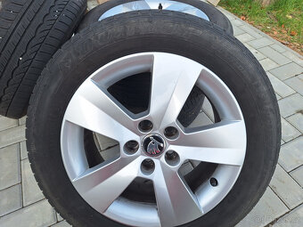 Alu kola Škoda Matone R15 ET38 + celoroční pneu Dunlop R15 - 3