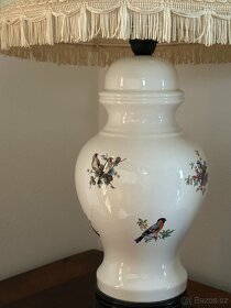 Porcelánová lampa s ptáčky - 3