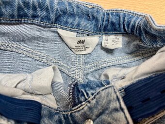 Wide leg jeans/džíny/rifle s regulací HM vel.152 - 3