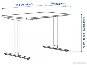 Polohovací stůl ,120x70cm - 3