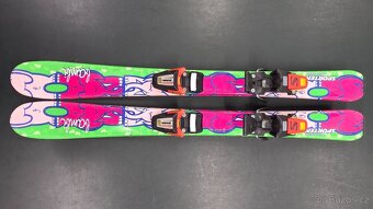 Dětské lyže 90 cm, lyžáky, helma, brýle - 3