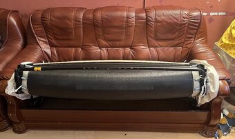 Hnědá kožená sedačka + 2 kožené křeslo - 3