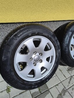 Alu sada 15 originál Audi pneu Continental - 3