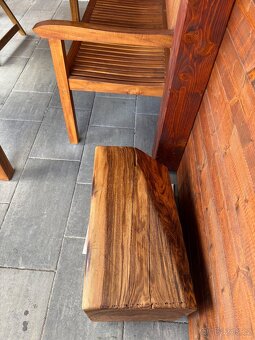 Hranol, špalek, trám jasan na sezení do pergola, táborák - 3