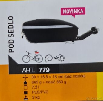 Brašna pod sedlo Sport Arsenal 7,3 l, jako nová - 3