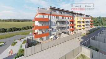 Pronájem částečně zařízeného bytu 1+kk  s balkonem, ul. Hlin - 3