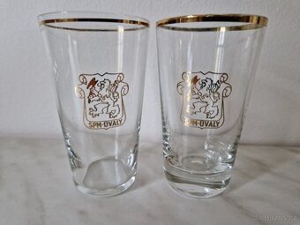 Retro vintage skleničky 3 ks, 130 Kc za kus - 3