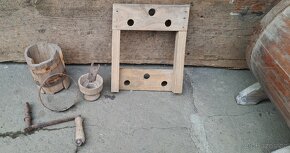 Starožitná dřevěná máselnice - 3