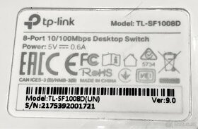 Desktop switch TP-Link TL-SF1008D - 3