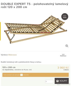 Zánovní luxusní postel SPARTAKUS - Sleva přes 60 % - 3