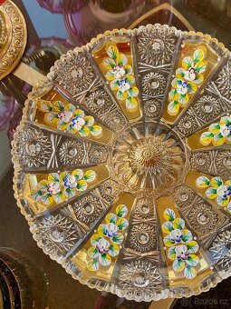 Bohemia Crystal broušená miska zlacená 30cm - 3