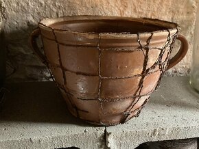 Starožitné kameninové odrátované nádoby k dekoračním účelům - 3