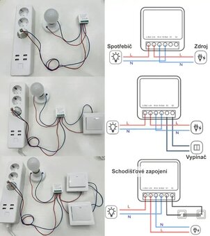TUYA mini WiFi spínač 16A 1CH - 3