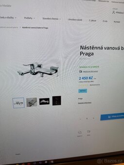 Baterie nástěnná vanová - 3