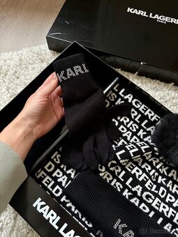 KARL LAGERFELD SADA ZIMNÍ ČEPICE, ŠÁLA A RUKAVICE - 3