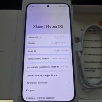 Xiaomi 15T Pro 12/512 černý Nový - 3