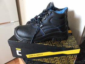 Nové zateplené pracovní kotníkové boty vel. 37. - 3