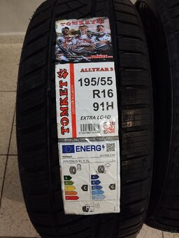 4x Nové celoroční pneu Tomket Allyear 3 91H 195/55/16 - 3