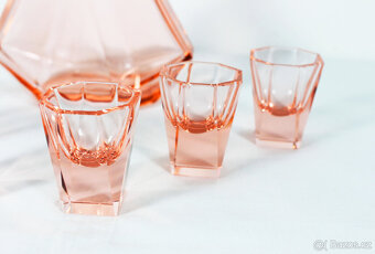 art deco likérová souprava Moser - 3