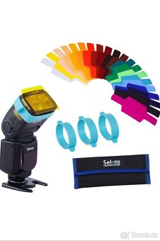 Prodám sadu 3 blesků, 4 odpalů, filtrů Speedlite 580 EX II - 3
