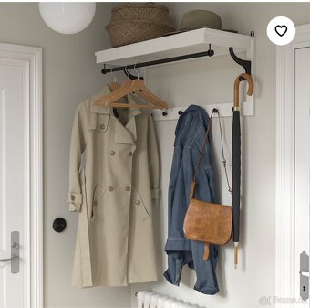Věšák IKEA , bílá, 85 cm - 3