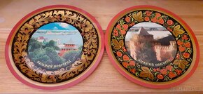 dekorativní malované talíře Nižnij Novgorod - chochloma - 3