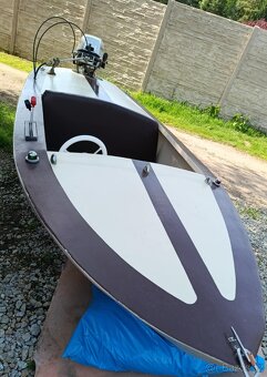 Nová loď s lodním motorem Honda 5HP dlouhá noha 4takt - 3