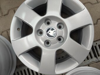 ALU disky originál Škoda 5x112 r15 (sada č.2) - 3