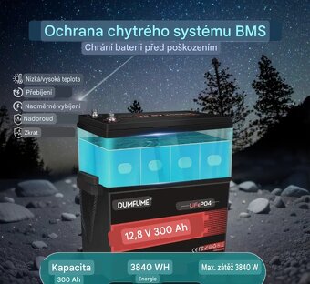 Trakční Baterka akumulátor lifepo4 12.8V 300Ah - 3