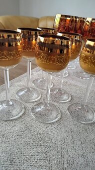 STARÉ SKLENICE NA VÍNO 6KS SKLENICE NA LIKER 6 KS - 3