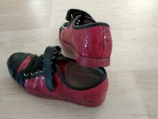 Dětské/dívčí polobotky, růžovo-černé, vel. 31 - 3