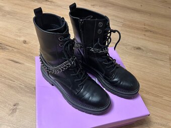 Dívčí zimní boty na platforme vel 37 - 3