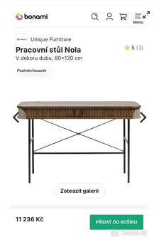 Pracovní stůl , psaci stůl , Bonami - 3