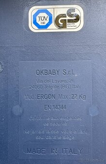 Sedačka na kolo OKBABY Ergon 22kg - 3