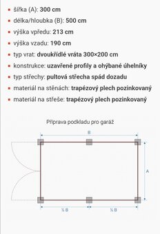 Plechová garáž 5x3 - 3