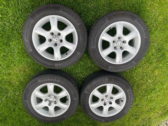 Prodám-Sadu Alu VW 5x100mm, ET43, R14,185/60R14 - 3