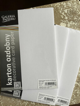 Ozdobný 3D papír A4, více druhů, 230-350g/m2, 20ks balení - 3
